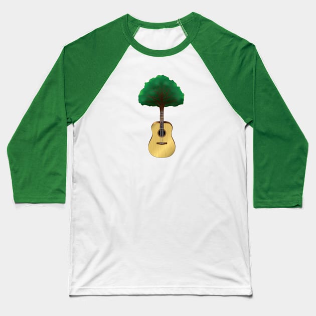 Acoustic Growth Baseball T-Shirt by RudDesigns